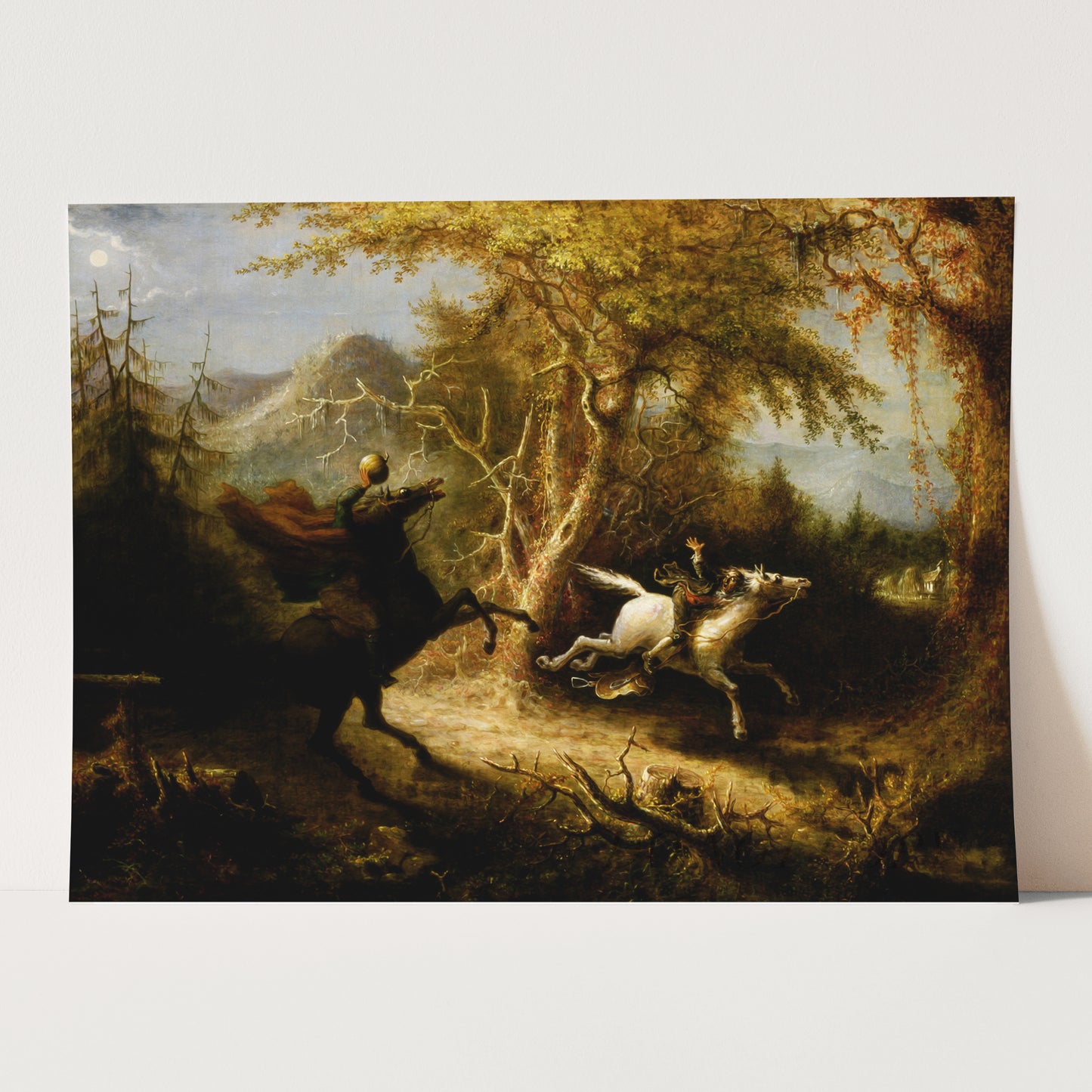The Headless Horseman Pursuing Ichabod Crane by John Quidor