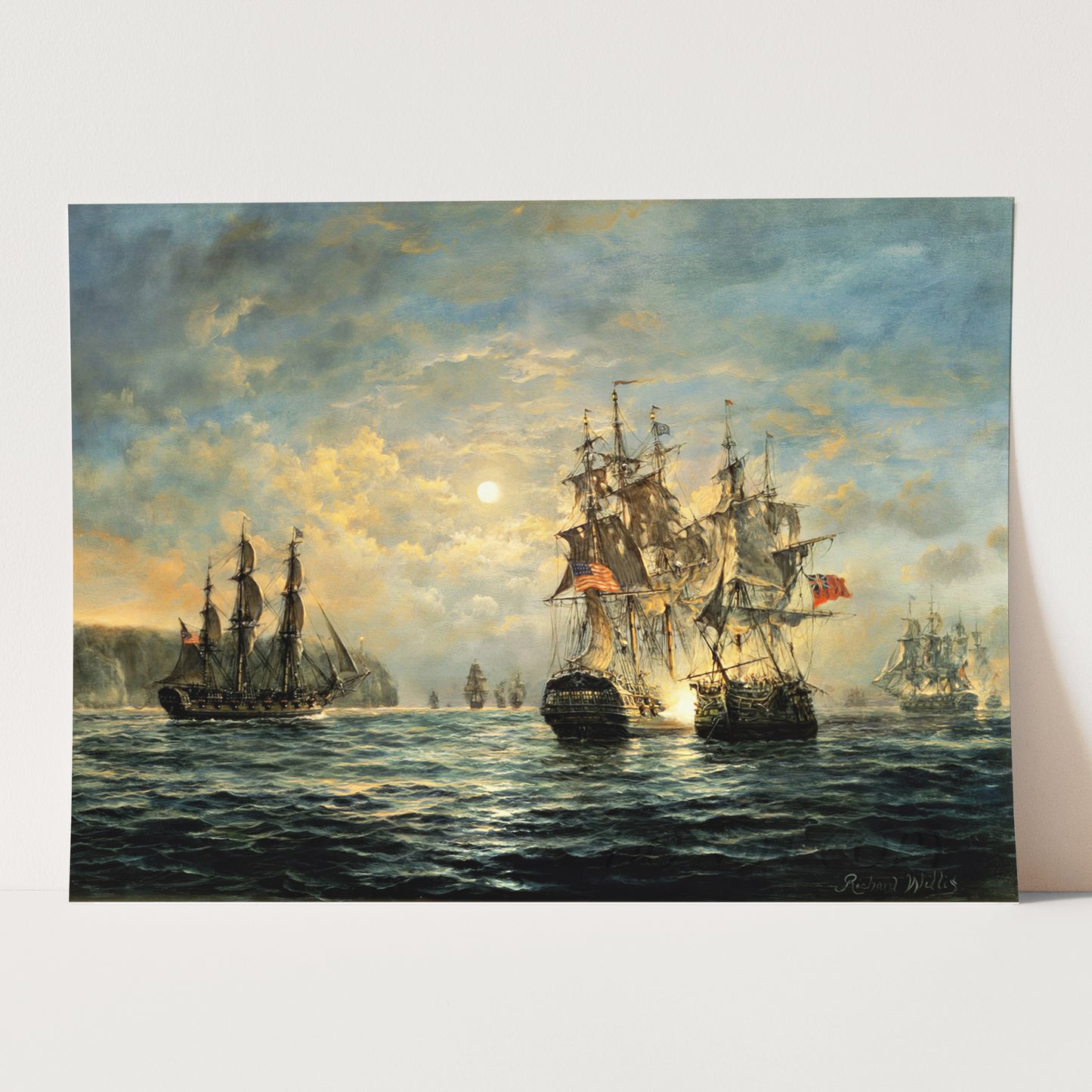 Engagement Between the Bonhomme Richard and the Serapis off Flamborough Head, 1779