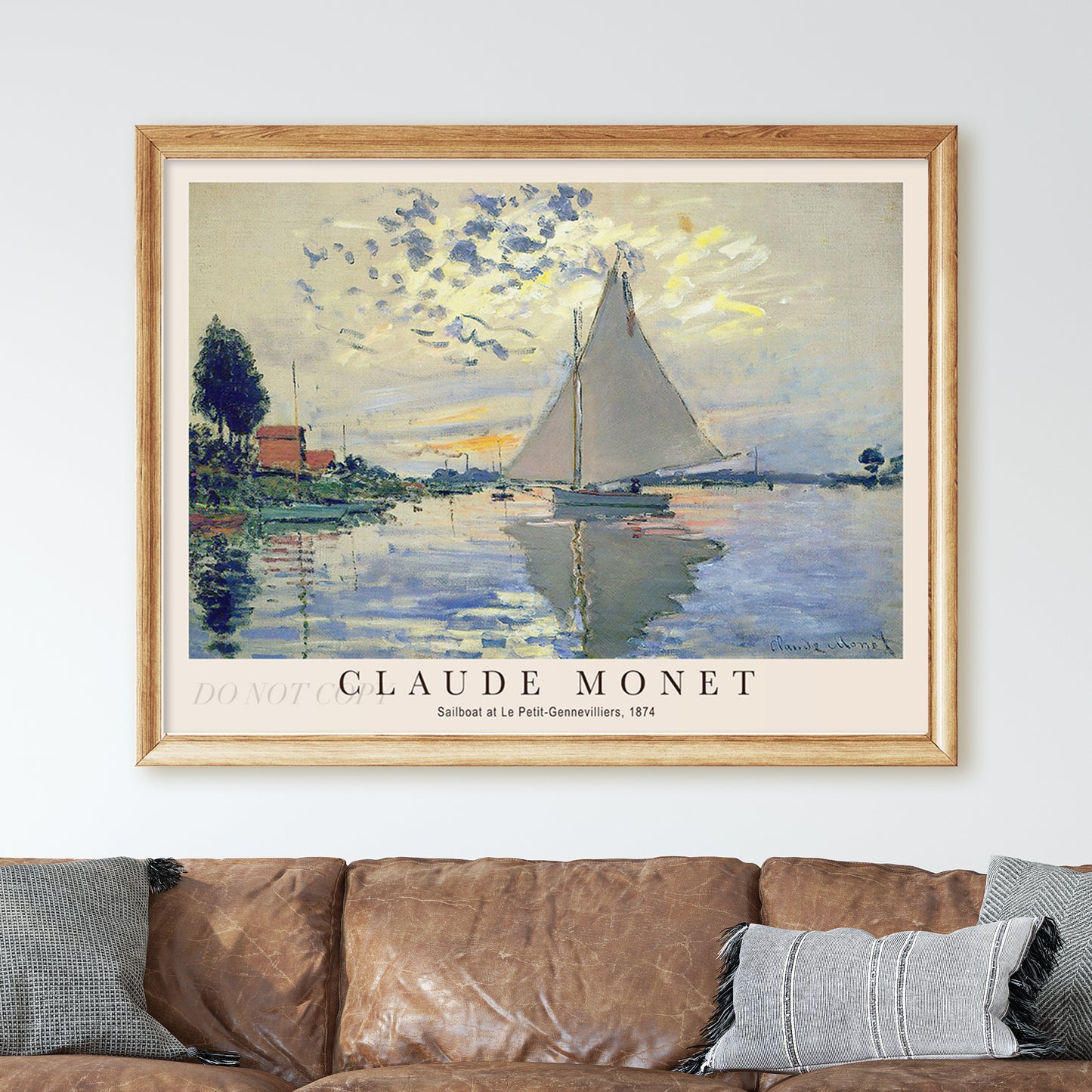 Claude Monet - Sailboat at Le Petit-Gennevilliers