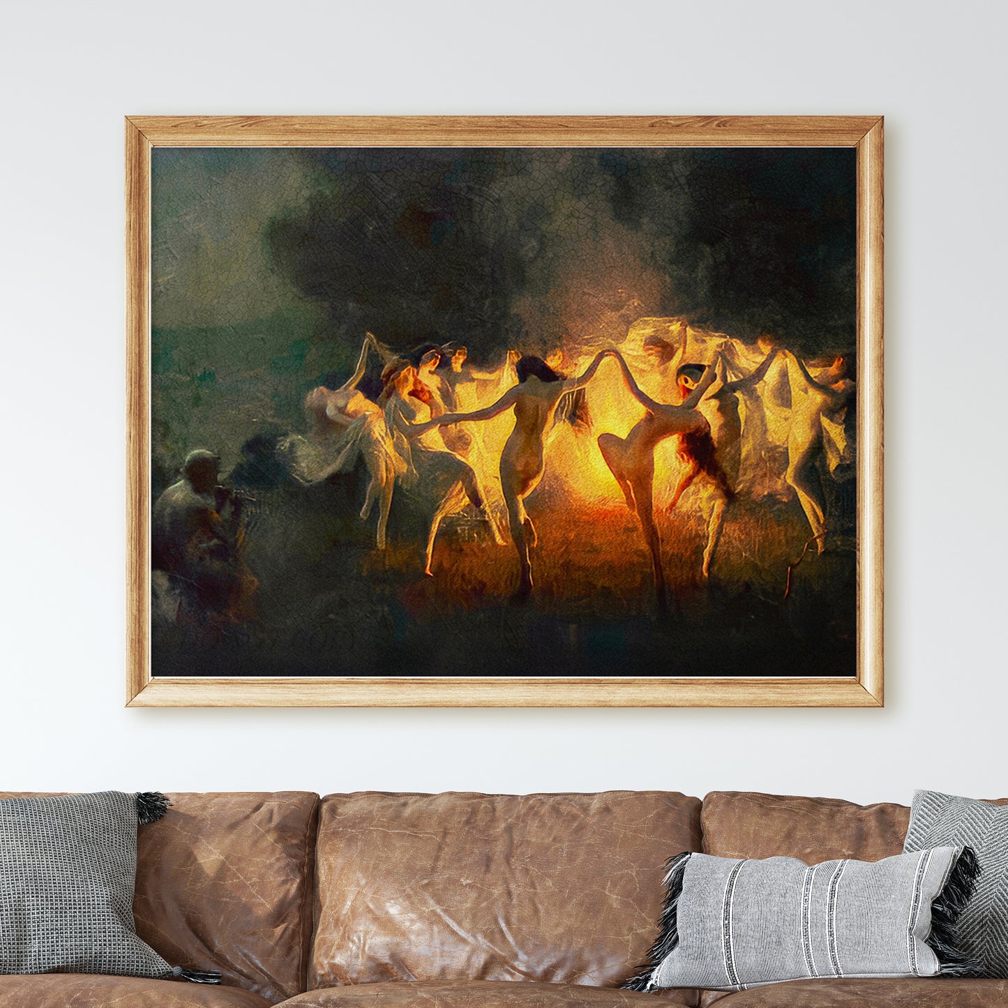 Nymphs Dancing to Pans Flute by Joseph Tomanek