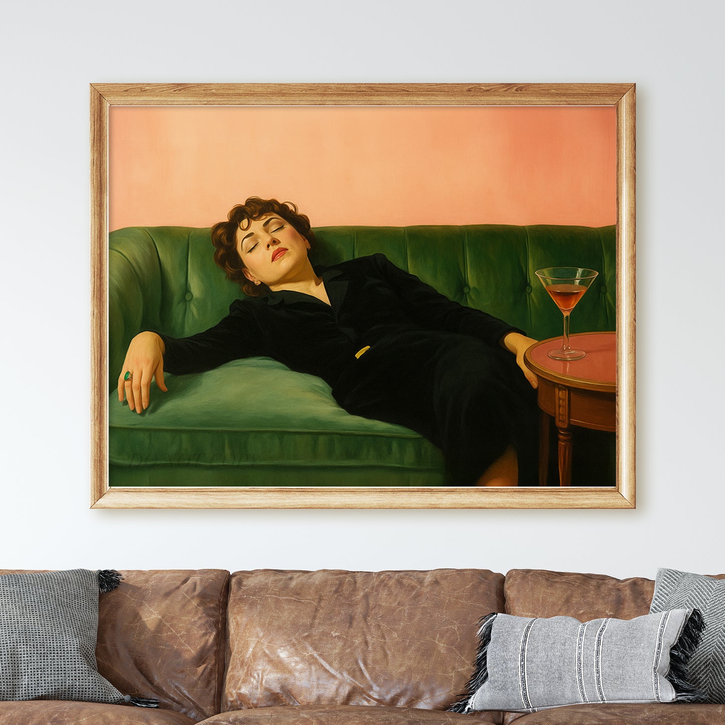 Sleeping Woman With Cocktail