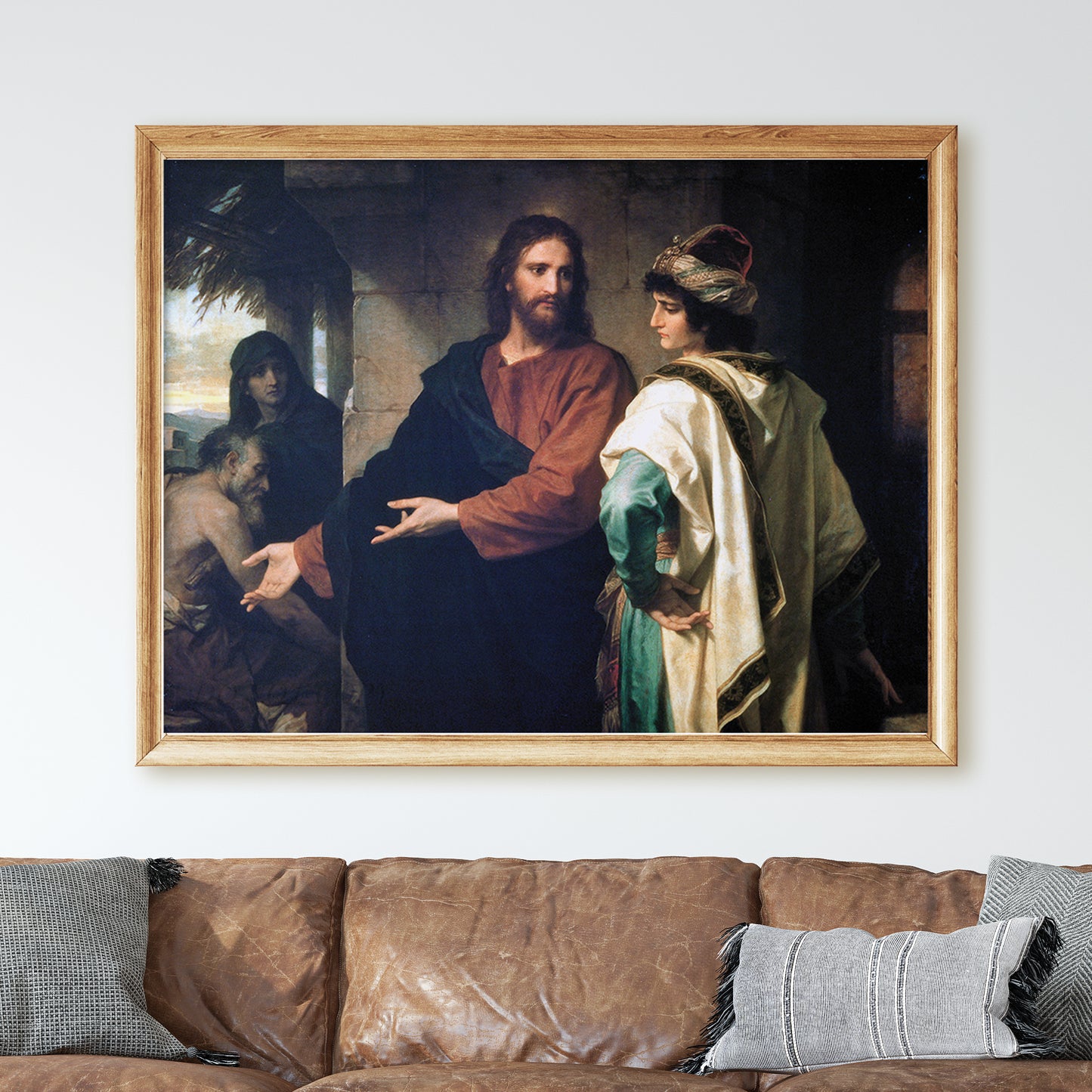 Christ And The Young Rich Ruler by Heinrich Hofmann