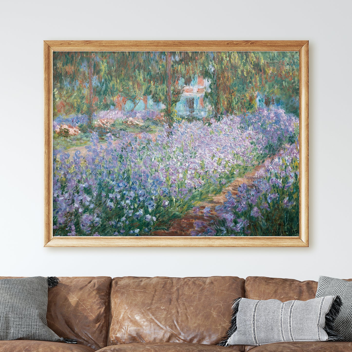 The Artists Garden at Giverny, 1900 by Claude Monet