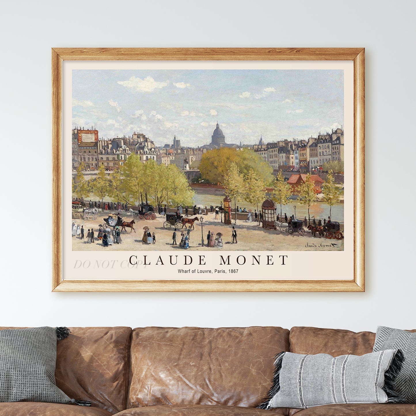 Claude Monet - Wharf of Louvre, Paris