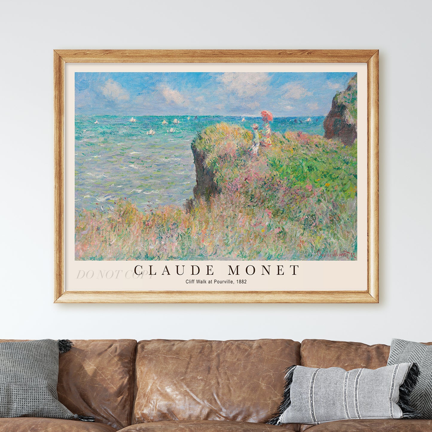 Claude Monet - Cliff Walk at Pourville