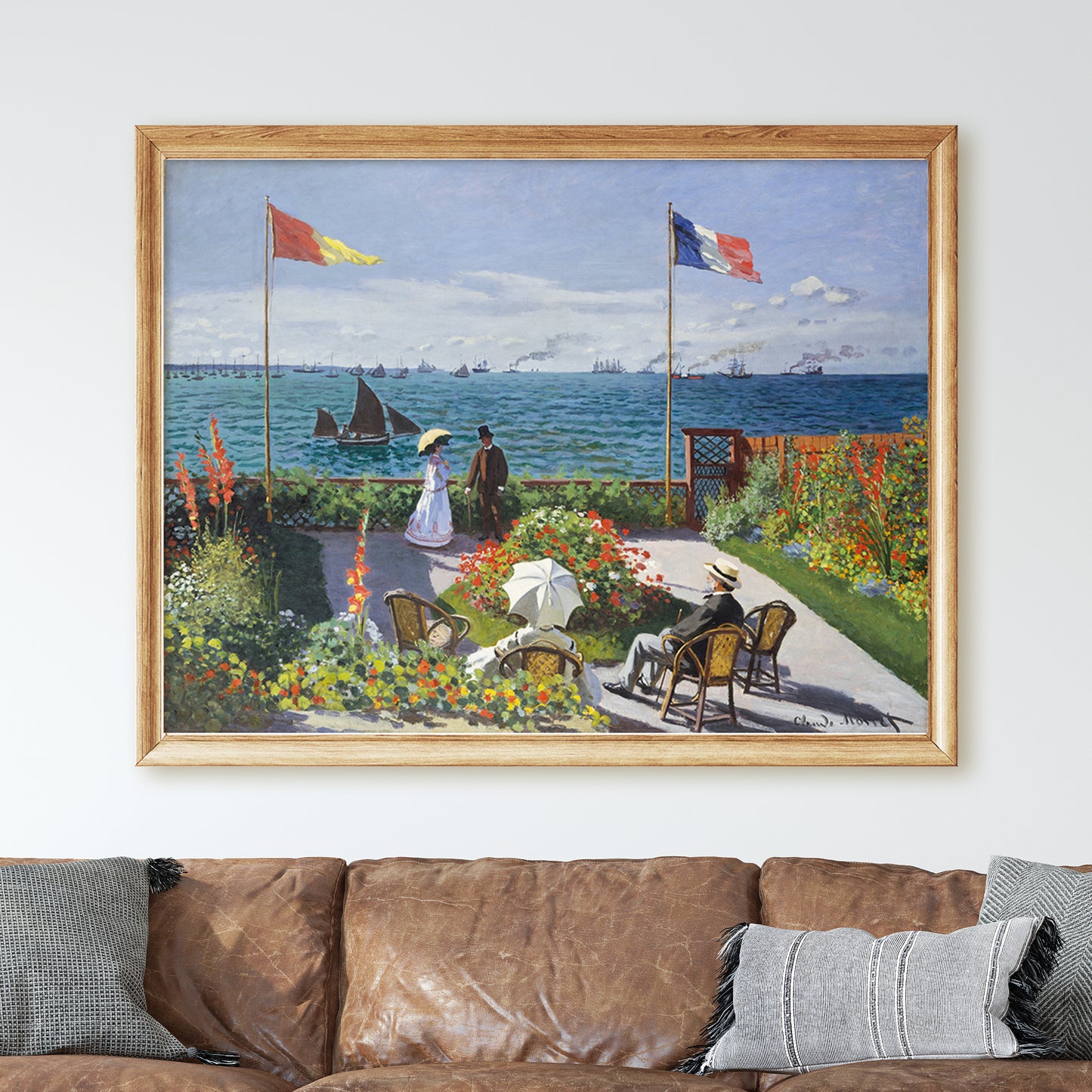 Garden at Sainte-Adresse by Claude Monet