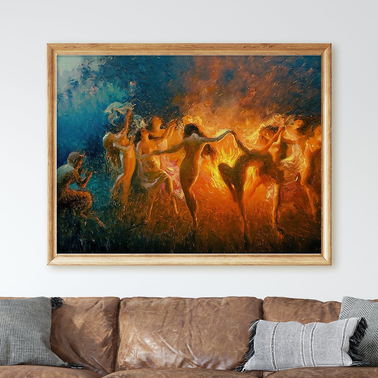 Nymphs Dancing to Pans Flute by Joseph Tomanek