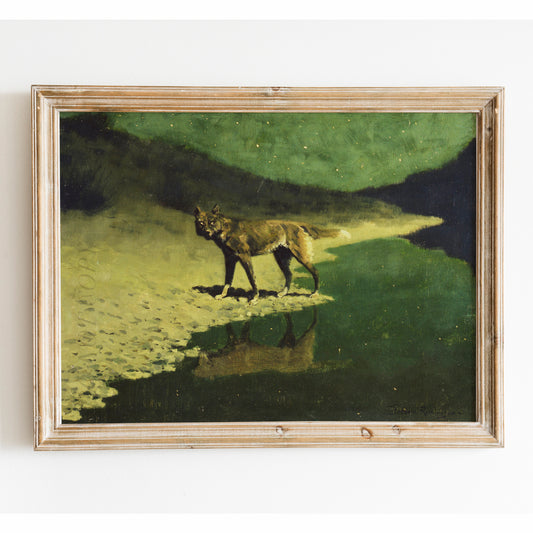 Moonlight, Wolf by Frederic Remington