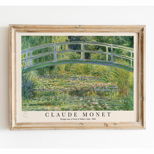 Claude Monet - Bridge over a Pond of Water Lilies
