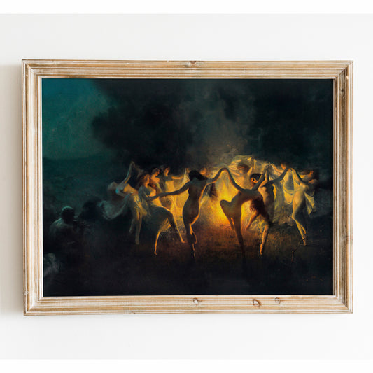 Nymphs Dancing to Pans Flute by Joseph Tomanek