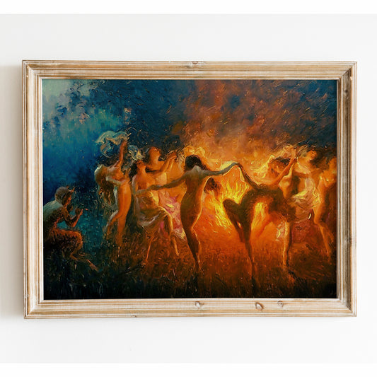 Nymphs Dancing to Pans Flute by Joseph Tomanek
