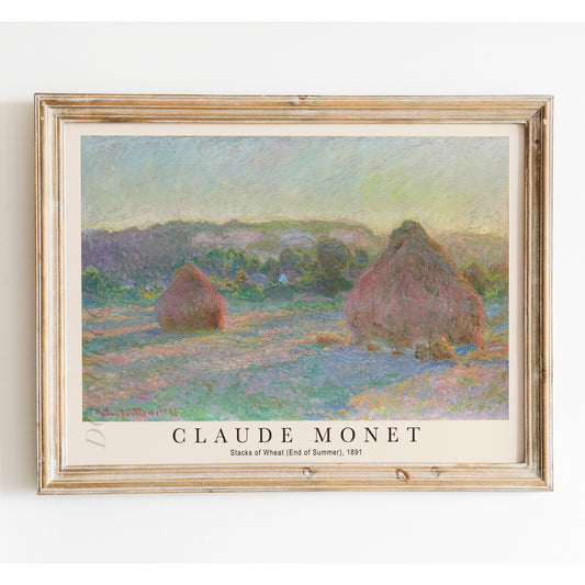 Claude Monet - Stacks of Wheat (End of Summer)