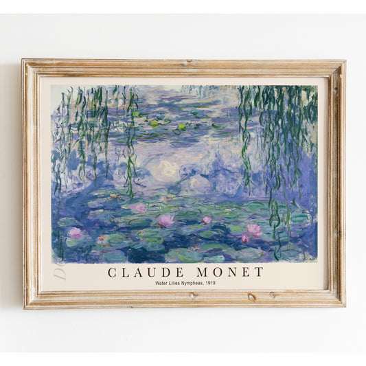 Claude Monet - Water Lilies Nympheas (1919)