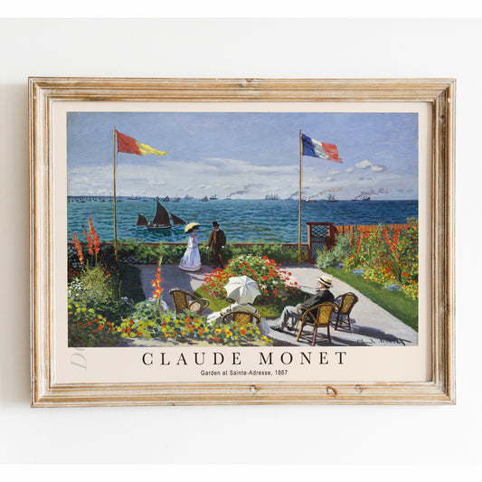 Claude Monet - Garden at Sainte-Adresse