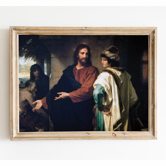 Christ And The Young Rich Ruler by Heinrich Hofmann