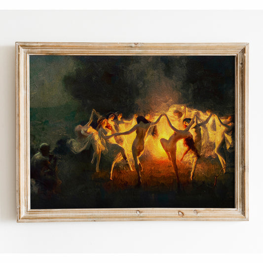 Nymphs Dancing to Pans Flute by Joseph Tomanek