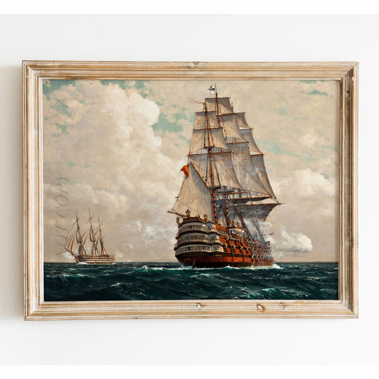 Ship At Sea by Michael Zeno Diemer