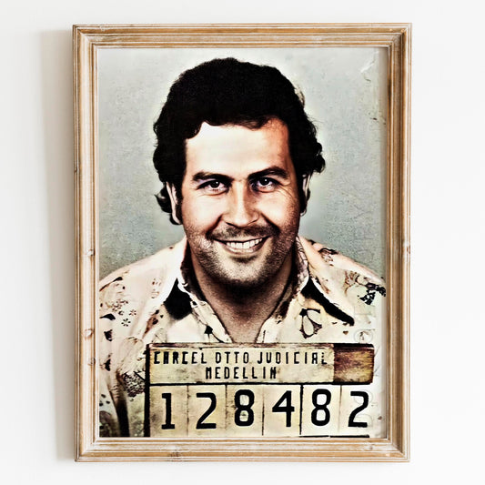 Pablo Escobar Prison Mug Shot