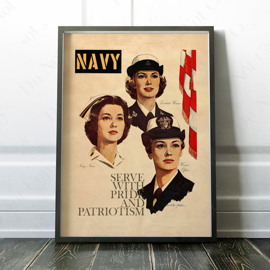 US Navy Serve with Pride - Recruiting Poster