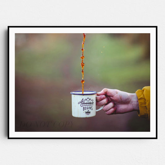 The Adventure Begins - Pouring Coffee