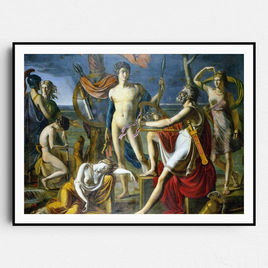 Ossian Reciting His Poems (1797) by Paul Duqueylar