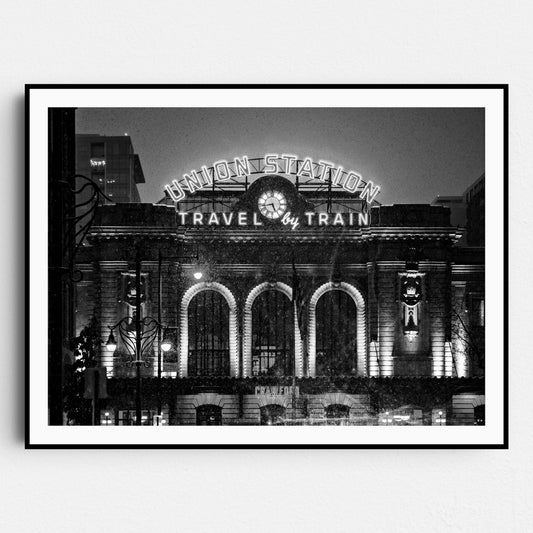 Union Station - Denver - Black & White