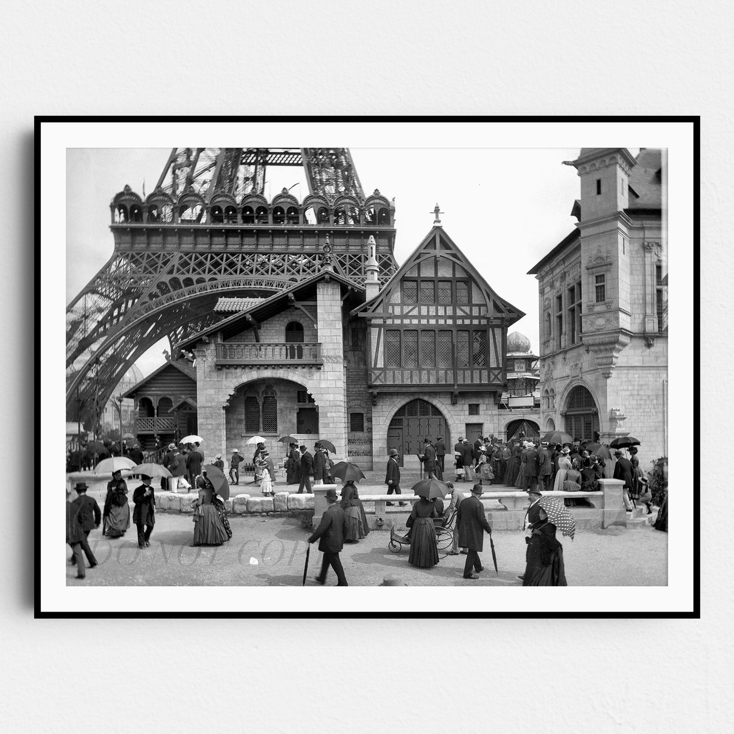 Venice Glass-Making Pavilion at the Eiffel Tower During the World Fair of 1889