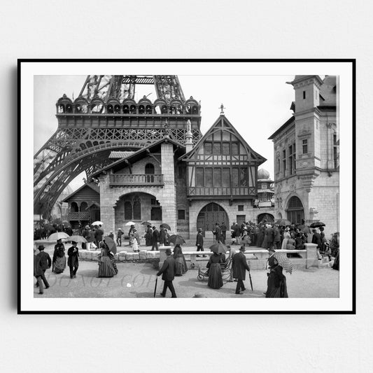 Venice Glass-Making Pavilion at the Eiffel Tower During the World Fair of 1889