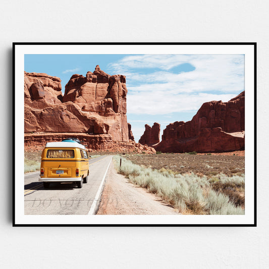 Van In the Desert