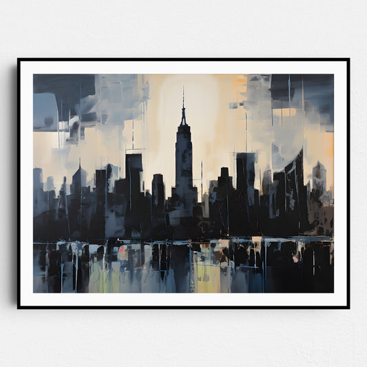 Primitivist Manhattan Skyline
