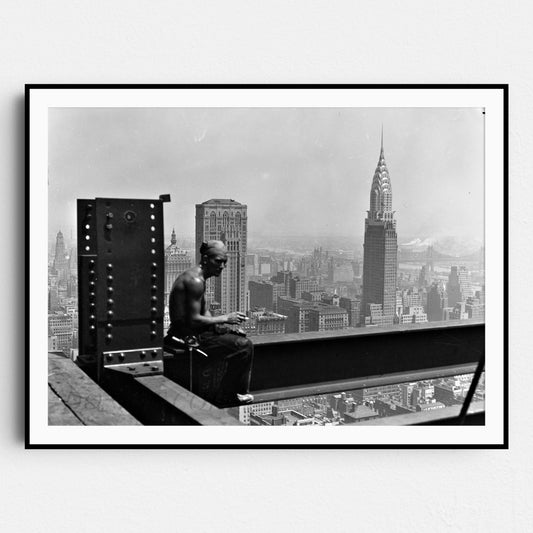 Smoking Atop The Empire State, 1930s