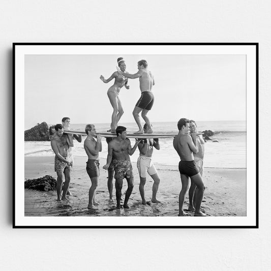 Surfers Beach Party Retro Photo 1950s 1960s