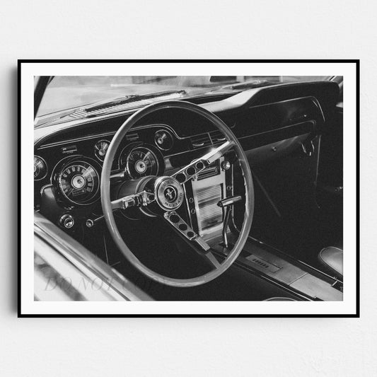 Vintage Ford Mustang Interior