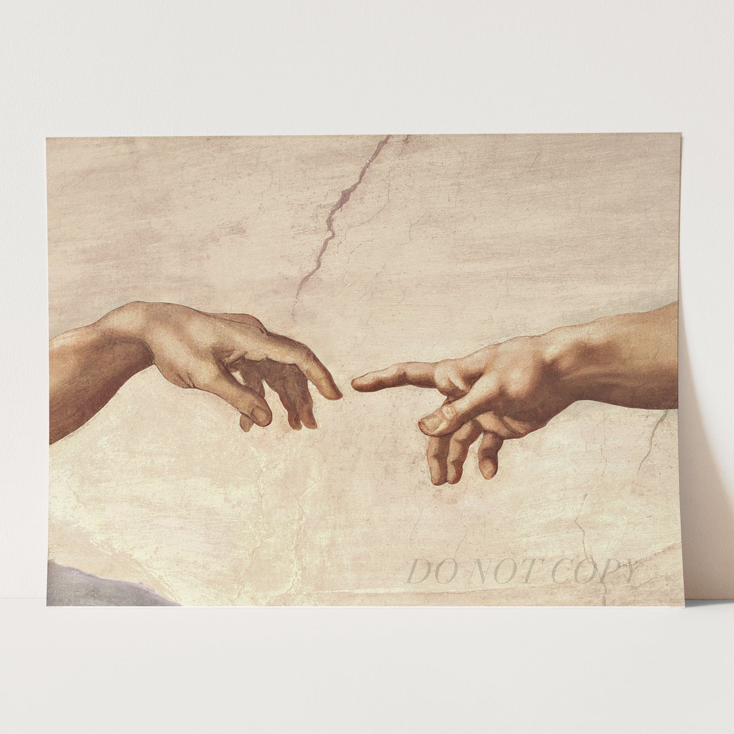 The Hands of God and Adam, Michelangelo's Creation of Adam