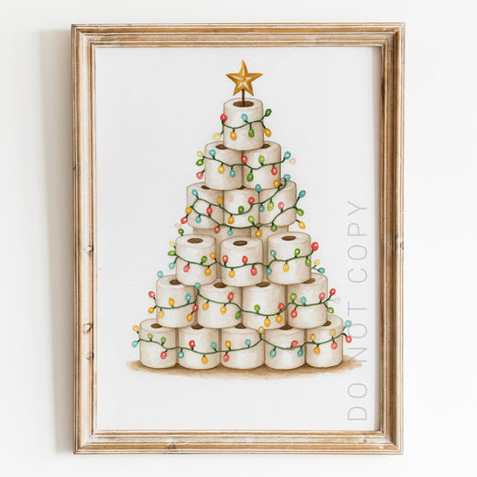 Toilet Paper Christmas Tree