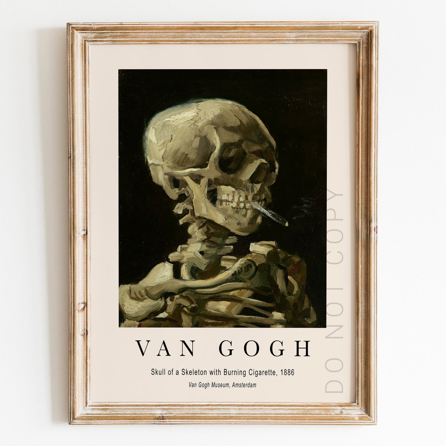 Vincent Van Gogh: Skull of a Skeleton with Burning Cigarette