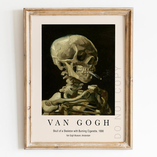 Vincent Van Gogh: Skull of a Skeleton with Burning Cigarette