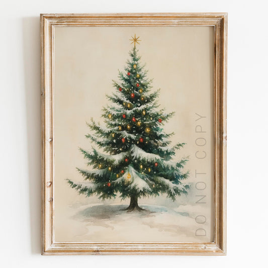 Snowy Christmas Tree