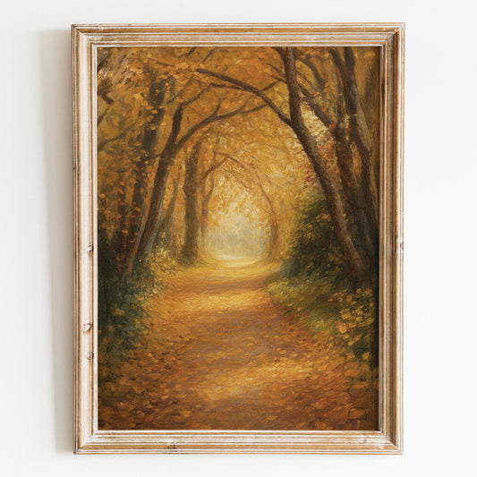 Forest Path In Autumn