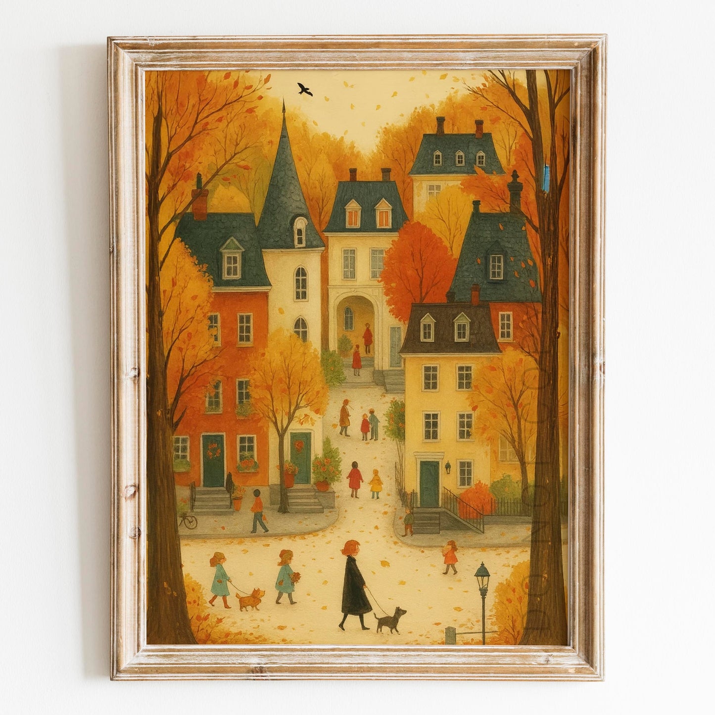 Vintage Fall Autumn Village