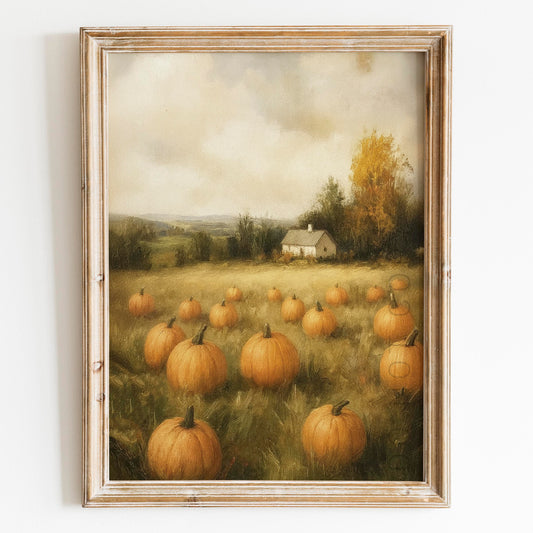 Pumpkin Field Landscape