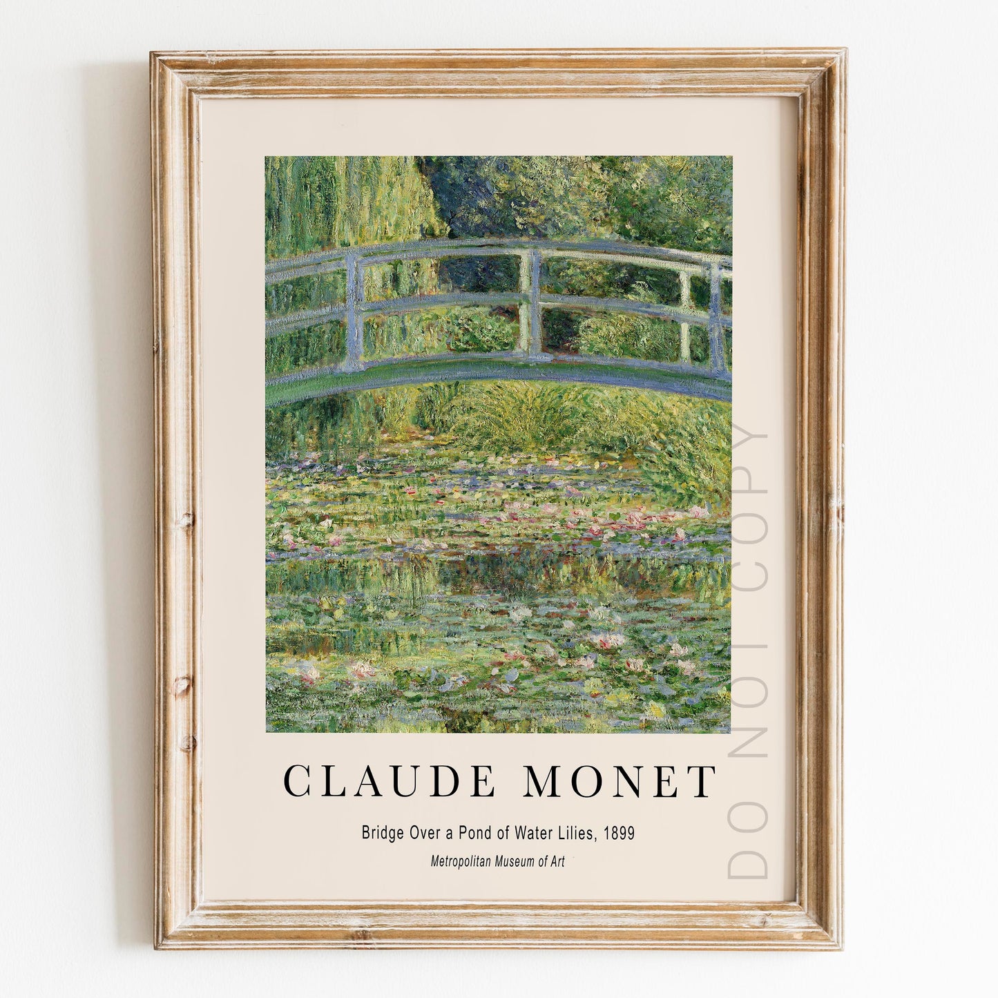 Claude Monet: Bridge Over a Pond of Water Lilies