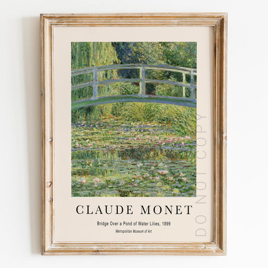 Claude Monet: Bridge Over a Pond of Water Lilies