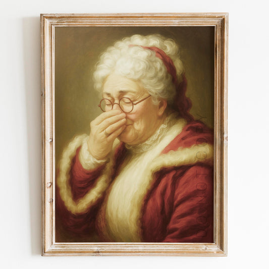 Mrs Claus Plugging Her Nose