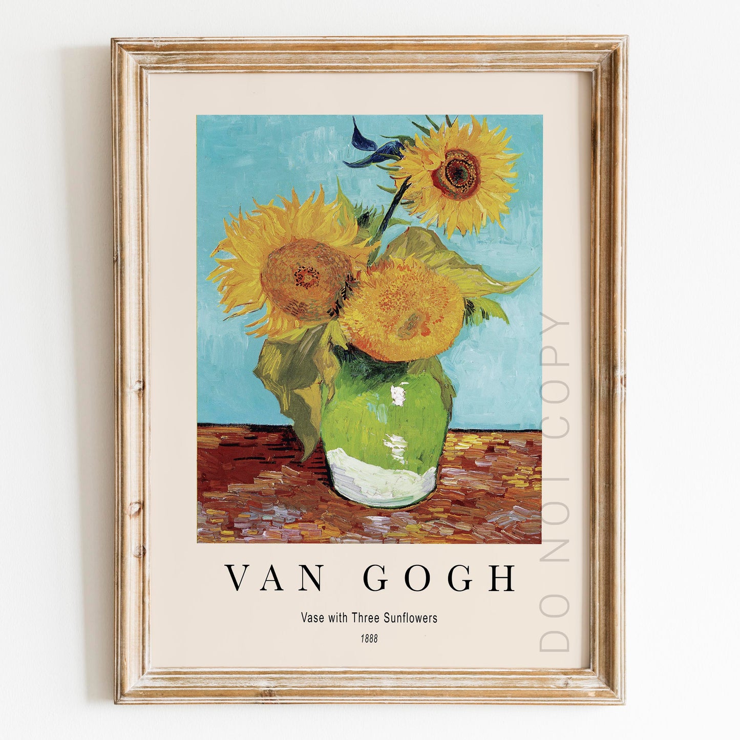 Vincent Van Gogh: Vase With Three Sunflowers