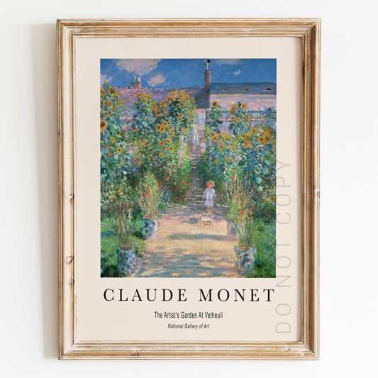 Claude Monet - The Artist's Garden at Vetheuil