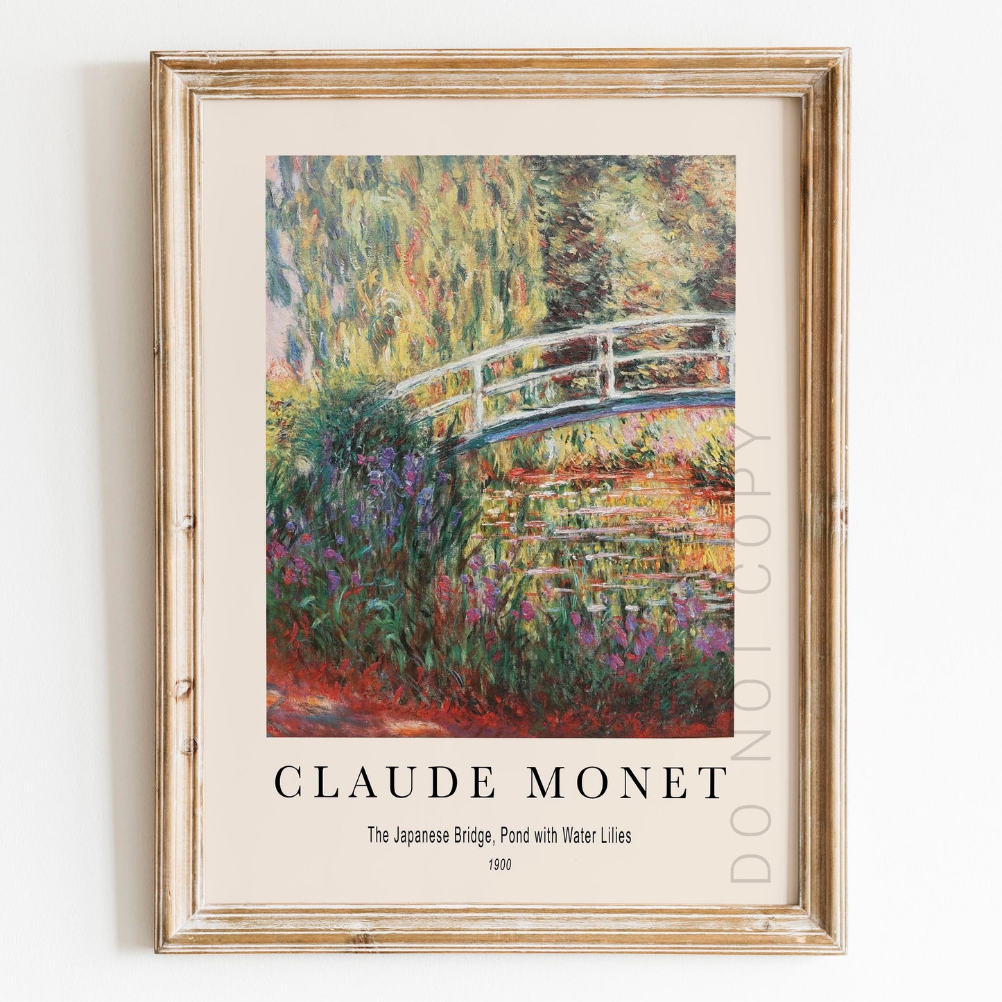 Claude Monet - The Japanese Bridge, Pond with Water Lilies