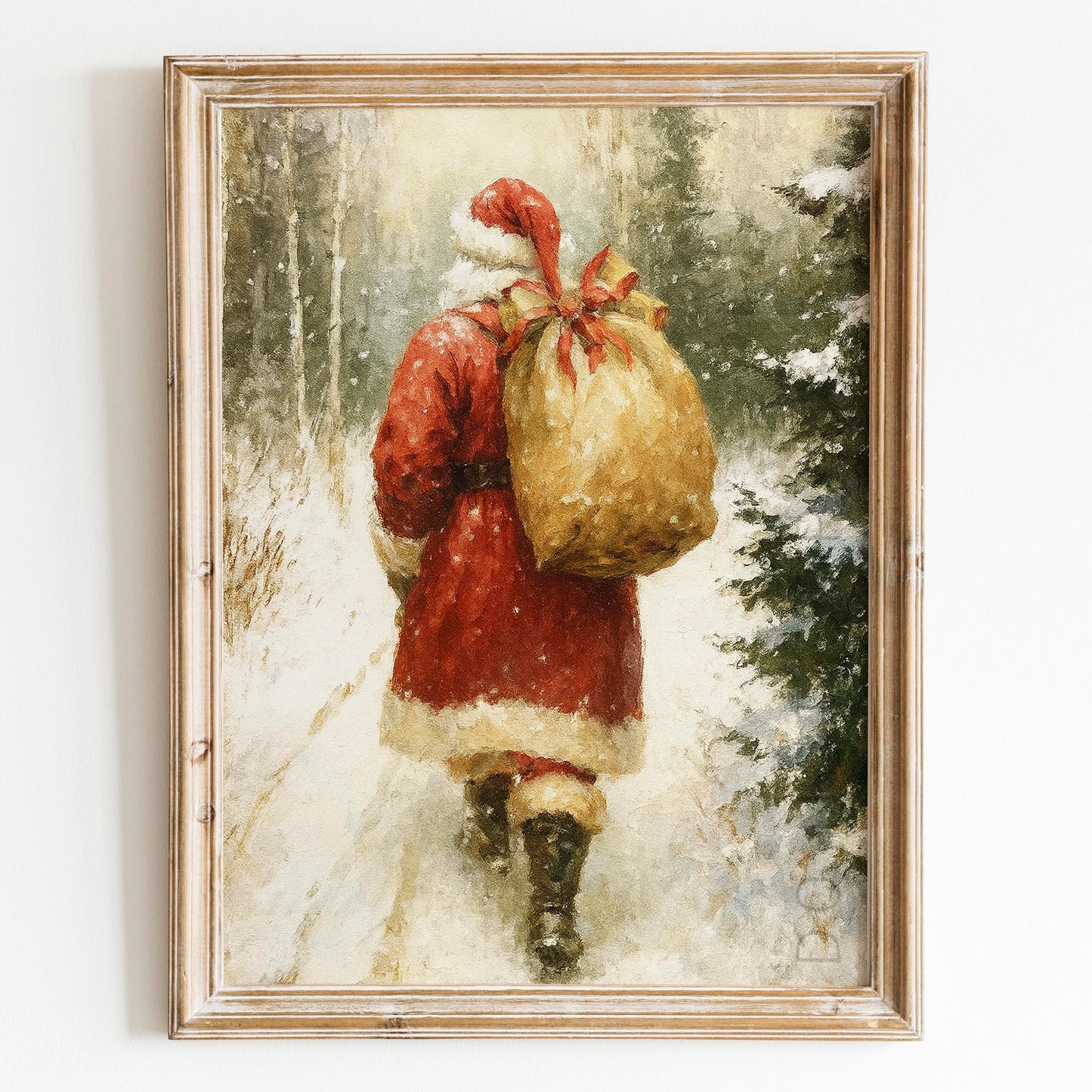 Santa Claus With His Bag Of Gifts