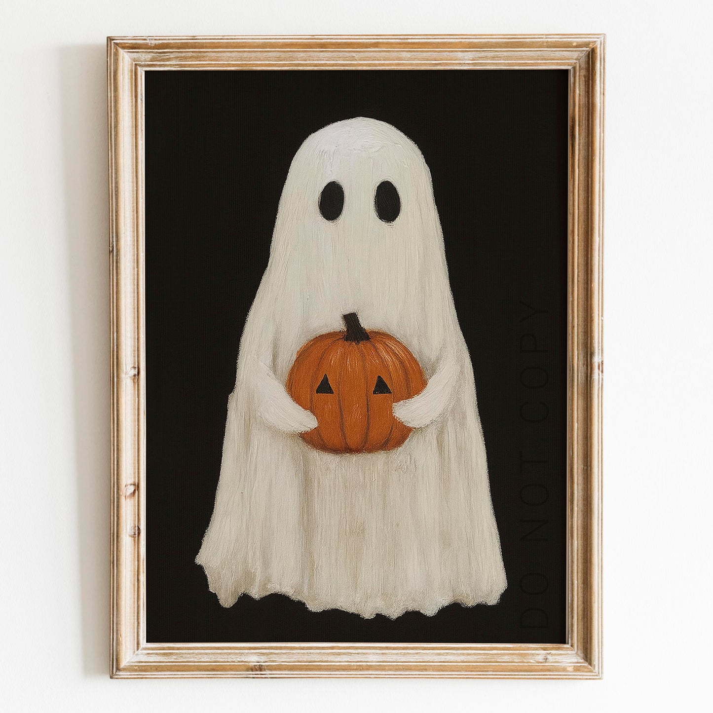 Ghost Holding A Pumpkin