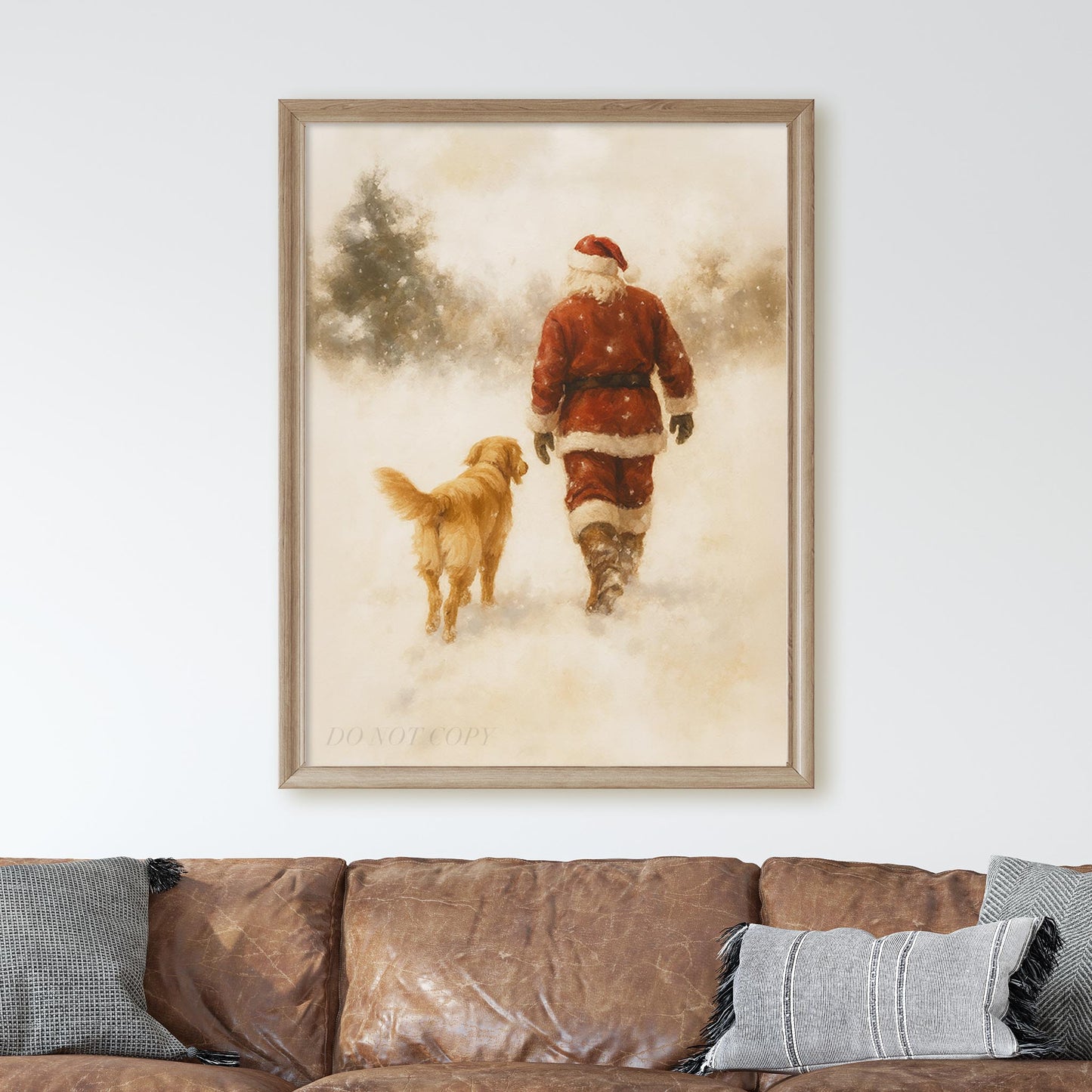Santa Claus With Dog